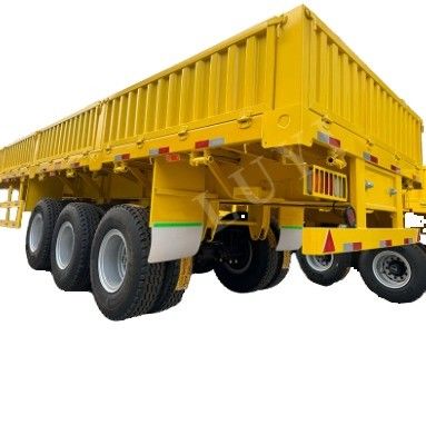 Lkw-Anhänger mit CCC ISO-Genehmigung 3 Achsen Seitenwand Semi-Anhänger Flachbett Zaun