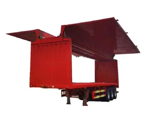 3 Achsen 40ft Semi-Anhänger Frachtanhänger Wing Van mit 9,00-22,5 Felgen und 12R22,5 Reifen