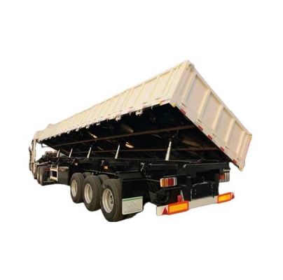 2&quot;, 50mm oder 3,5&quot; 90mm King Pin Tri-Axle Hydraulischer Aufzug Seitenkipper Dump Semi-Trailer