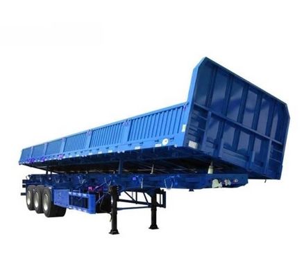 Semi-Anhänger mit drei Achsen, hydraulischer Aufzug, Seitenkipper, Seitendump, mit maximaler Nutzlast von 30-100 t
