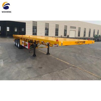 Container-Flachbett-Halbanhänger mit Blattfeder 90x13/16x10 Schichten und 30-70t Kapazität