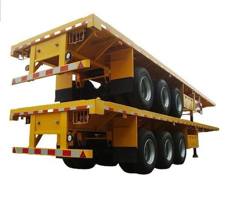 Individuelle Größe und Farbe 3 4 Achsen Container Flatbed Flat Semi Trailer für Lkw