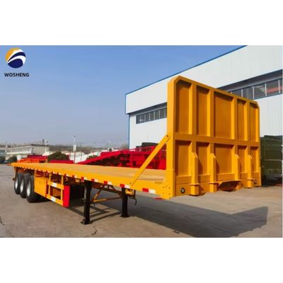 Versandcontainer Flatbed Semi-Trailer mit 12 Sätzen Twist Lock und 0 Tonnen maximale Nutzlast