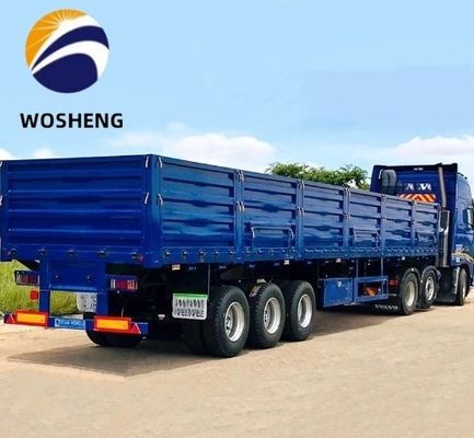 JOST King Pin 3 Achse 50 Tonnen Seitenplatte Lkw Semi-Anhänger mit Hebende Seitenwand