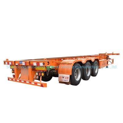 3 Achsen Container Chassis Skelett Semi-Truck Anhänger mit JOST 3,5 &quot;90mm King Pin