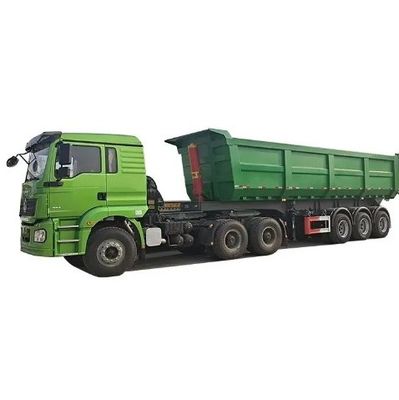 Stahl-Semi-Anhänger End hinteren Dump Anhänger für Schwerlast 45 CBM Tipper Anhänger U-Form