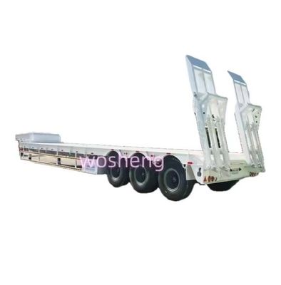 12 Räder Niedrigbett Container Chassis Loader Halbanhänger mit Q345B / T700 Stahl Hauptbalken