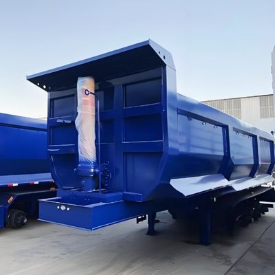 Nach 3 Achsen hydraulischer Hinterdumpper Halbanhänger für den Transport von 100 Tonnen Getreide