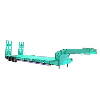 3-Achsen-Gänsenhals-Lager-Schienenwagen-Lkw-Traktoren-Anhänger mit Stahlmaterial