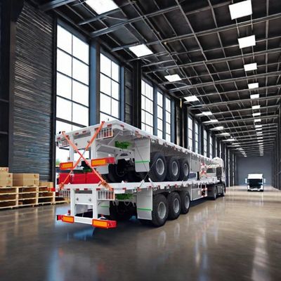 Direktverkauf Maßgeschneiderter Flatbed Semi-Trailer 2/3 Achse 20FT 40FT Container direkt