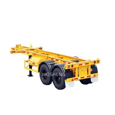 Wosheng 2 Achsen Container Skelett Semi-Lkw Anhänger für und erschwingliche Transport