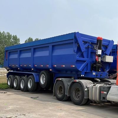 Hintersteckdump-Stil Hydraulischer U-Typ Endkipper Semi-Truck Anhänger Vorderachse Lift 4 Achse