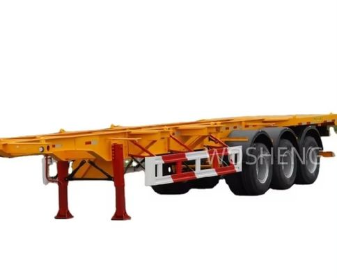 3 Achsen 20-40ft Container Transport Skelett Halbanhänger mit Dual Line Bremssystem