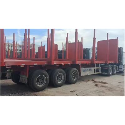 4 Achsen WS Log Holz Transport Halbfahrzeuganhänger für den Transport von Holzfracht