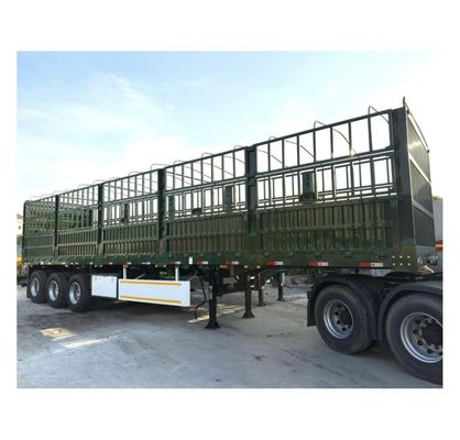 High Side Drop Fence Cargo Semi-Trailer mit SAF Zwei-Geschwindigkeit 28t Schwerlast-Landegerät