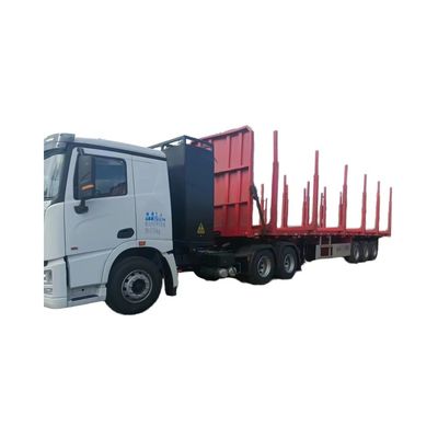 Anpassbarer Flachbettanhänger für den Transport von Holz/Log/Holz