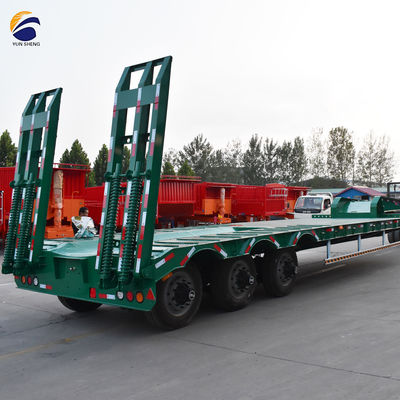 Spezieller Lowboy-Lowbed-Semi-Trailer 80 Tonnen Nutzlast Steel King Pin 2 50mm oder 3,5&quot; 90mm