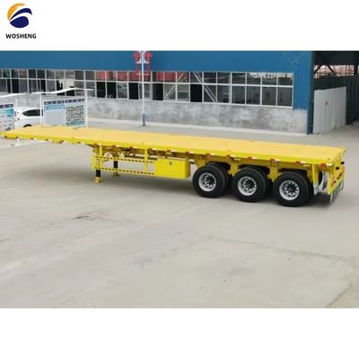 Reifen 12R22.5 40FT Flachbett-Sachanhänger für Baustoffe und Containertransport