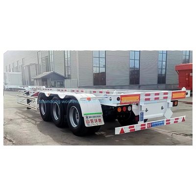 Q345B Hauptstrahl Skelett Halbanhänger mit 500 mm Höhe und 12400x2500x1550 mm Größe
