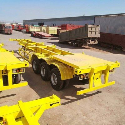 50 Tonnen maximale Nutzlast 3 Achsen 20FT 40FT Container Chassis Skelett Semi-Truck Anhänger