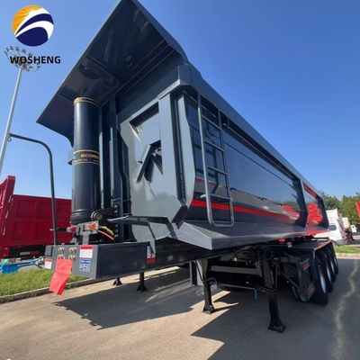 Lkw-Anhänger 3 Achse 4 Achse Kipper Tipper Rücken Dump Truck Halbanhänger für den Bau