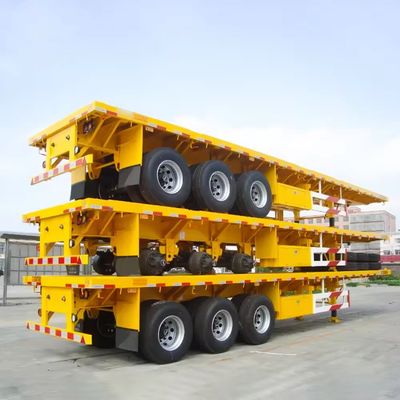 20ft 40ft Container Cargo Flatbed Semi Trailer mit Schloss
