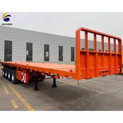 3 Achsen 4 Achsen Container Flatbed Truck Halbanhänger für den Transport von 20ft 40ft Container