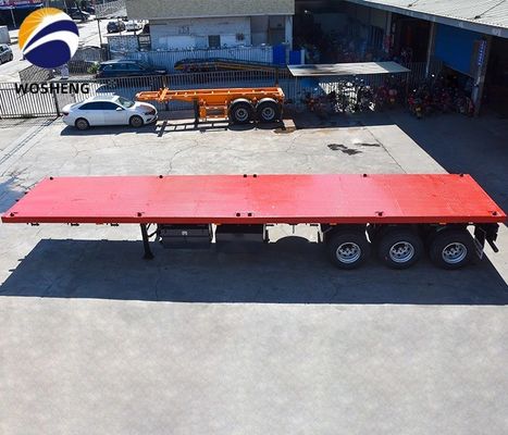Halbanhänger für 20ft 40ft Container Flatbed Truck 12400x2610x1550mm oder Anpassung