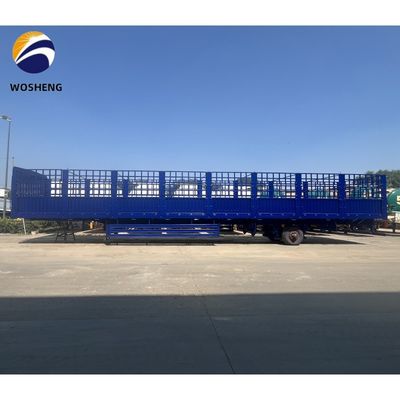 Semi-Anhänger mit hohem Zaun für Schüttgut 3 Achse 4 Achse Stake-Truck-Anhänger