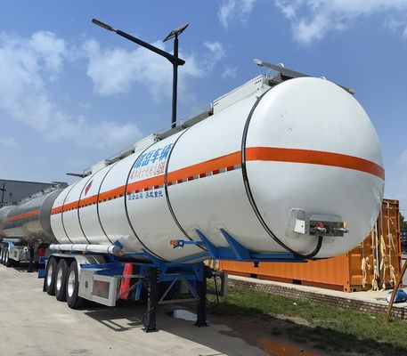 Zusammengestellte 3 Achsen Flüssigkeits- und Ölbehälter Halbanhänger Kraftstoffbehälter Anhänger 13000*2550*3780mm