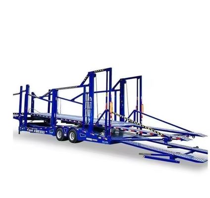 Wosheng 2 Achsen Fahrzeugträger Anhänger Doppeldecker Fahrzeugtransport Halbanhänger für langlebige