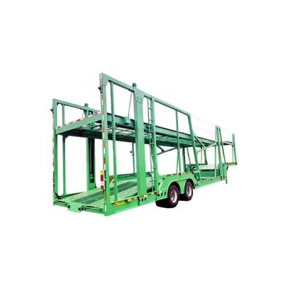Zweistöckiges Fahrzeugträger, Semianhänger mit Rampe und hydraulischer Vorrichtung für den Fahrzeugtransport