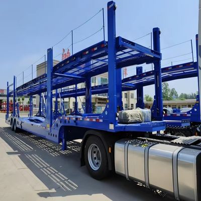 Maximale Nutzlast 30000 kg Stahlüberland-Doppeldeck-Halbanhänger für den Transport von Kraftfahrzeugen