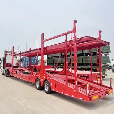 Hydraulisches und manuelles Heben Doppeldecker-Fahrzeug-Fahrzeug-Anhänger für den Kraftfahrzeugtransport