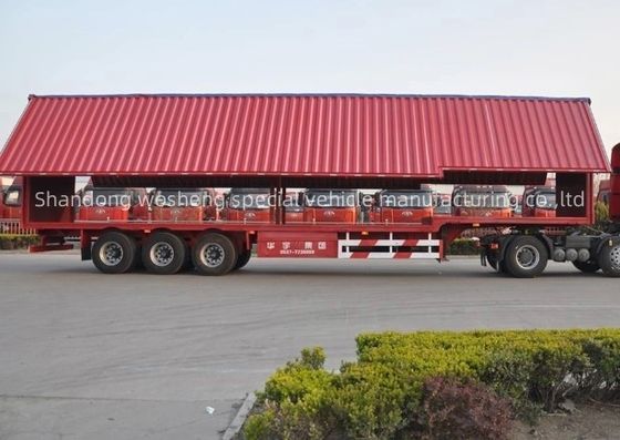Wosheng 30/40t Logistik Flügelspannung Van Semi-Anhänger Doppel-Linienbremssystem WABCO