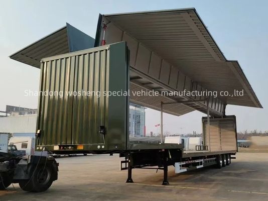 Wosheng 3 Axle Logistics Semi Trailer mit 12R22.5 Reifen und 13T/16T Achsen