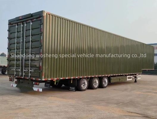Wosheng 3 Axle Logistics Semi Trailer mit 12R22.5 Reifen und 13T/16T Achsen
