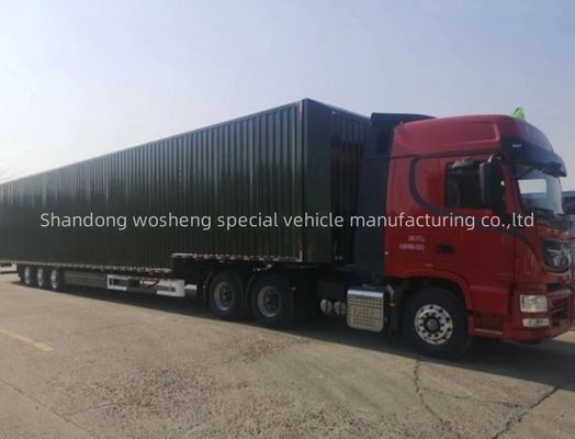 Wosheng 3 Axle Logistics Semi Trailer mit 12R22.5 Reifen und 13T/16T Achsen
