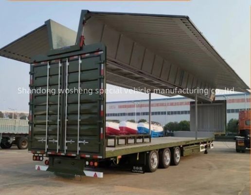 Wosheng 3 Axle Logistics Semi Trailer mit 12R22.5 Reifen und 13T/16T Achsen