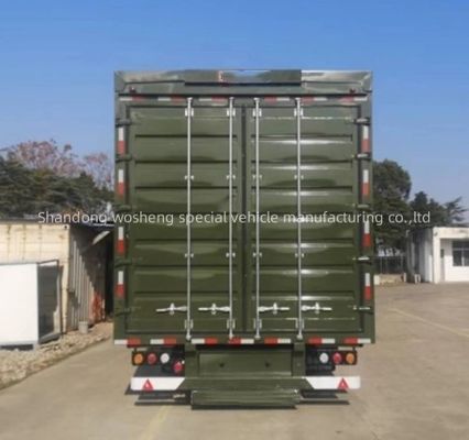 Wosheng 3-Achsen-Logistik-Flügelspannung Van-Semi-Anhänger 30-40 Tonnen Max-Nutzlast-Lkw-Anhänger