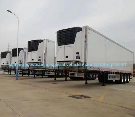 Maßgeschneiderte Kühlschränke Gefrierschränke Semi-Lkw-Anhänger mit 13T/16T Achsen von Wosheng