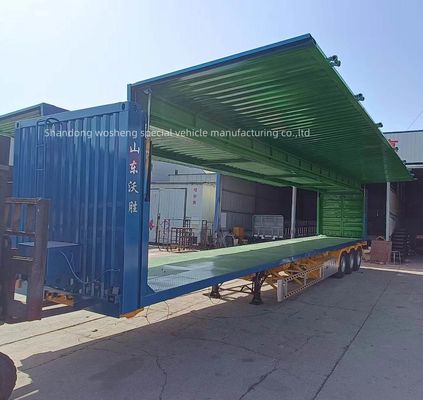 Anpassbarer 3-Achsen-Flügel-Offener Van-Semi-Anhänger für 30/40 Tonnen Logistiktransport