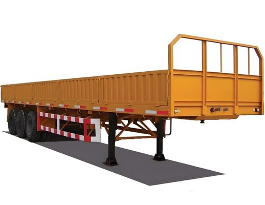 3 Achsen Q345B Stahl-Metallplattenzaun Semi-Anhänger Seitende Wand Semi-Anhänger von Wosheng