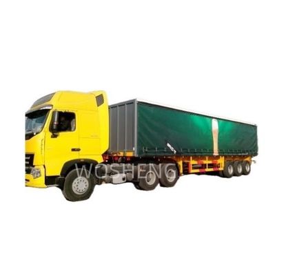 Schiebe-Seitenvorhang 3 Achsen PVC-Platten-Semi-Anhänger für den Transport schwerer Lasten