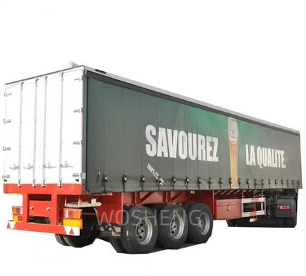 Schiebe-Seitenvorhang 3 Achsen PVC-Platten-Semi-Anhänger für den Transport schwerer Lasten