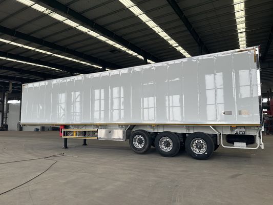 Q345B / T700 Stahl-Hauptstrahl 3-Achsen-Kühlwagen-Halbanhänger für den Gütertransport