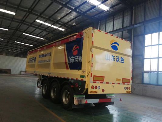 Anpassbarer 60 Tonnen schwerer Stahler Max-Capacity 3-Achsler-Crawler-Dump-Halbanhänger von Wosheng