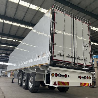 Q345B / T700 Stahl-Hauptstrahl 3-Achsen-Kühlwagen-Halbanhänger für den Gütertransport