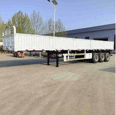 Semi-Trailer 3 Achsen Lkw Zaun Metallbrett Wandseite Profi 12400x2610x1550mm