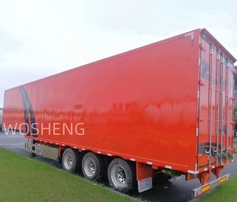 angepasst 3 Achsen 40ft 45ft Red Curtain Side Semi Trailer mit maximaler Nutzlast von 40 Tonnen